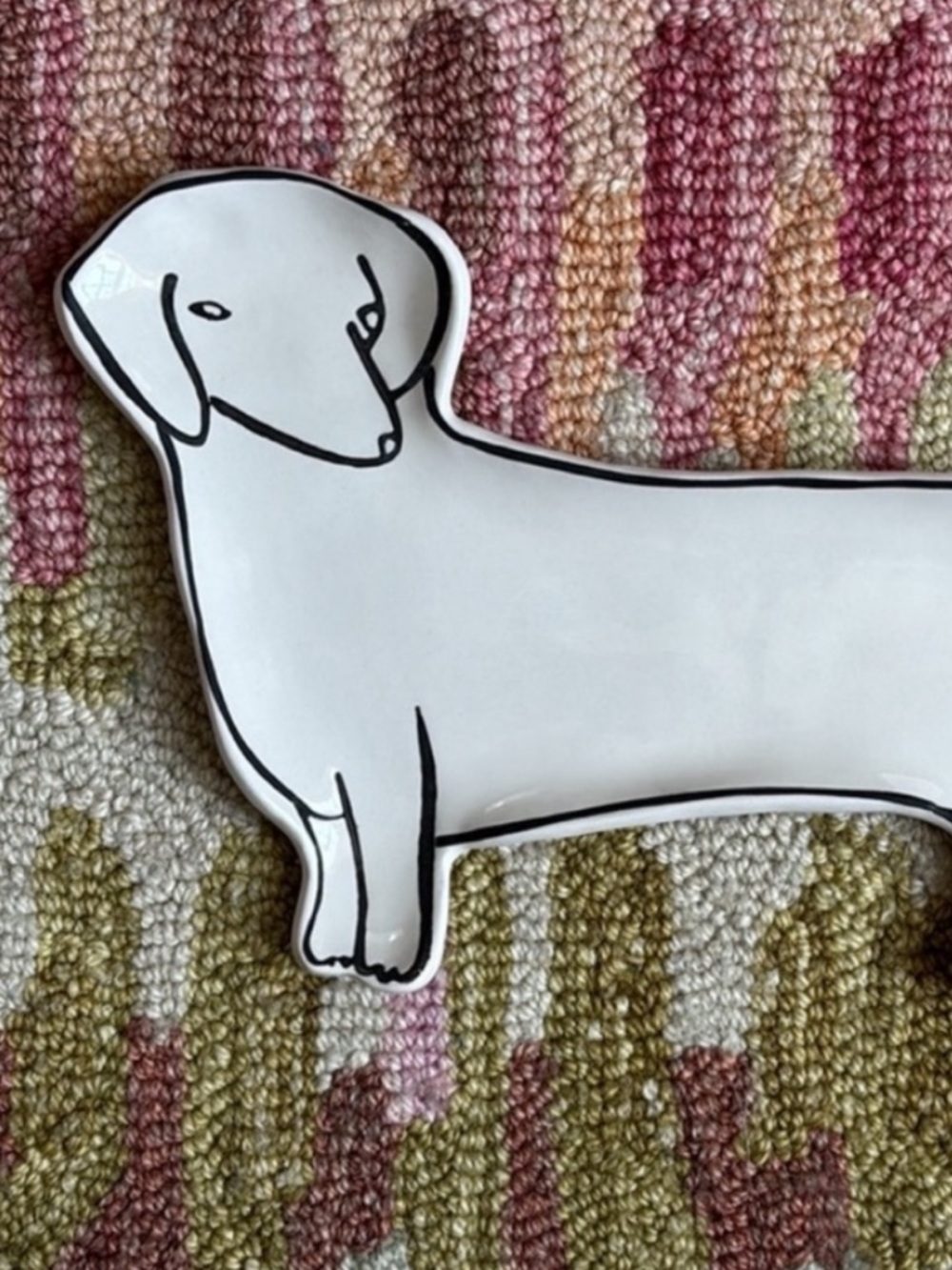 🐩Anthropologie Pet Study Trinket Dish Dachshund Dog Leah Reena Goren Ceramic - Picture 16 of 16